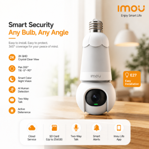IMOU Wireless Bulb Camera 2C 5MP Security Camera