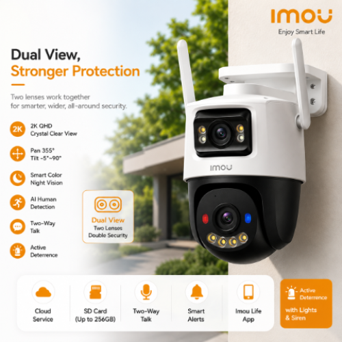 IMOU Cruiser Dual 2 6MP IPC-S7XEP-6M0WED Security Camera