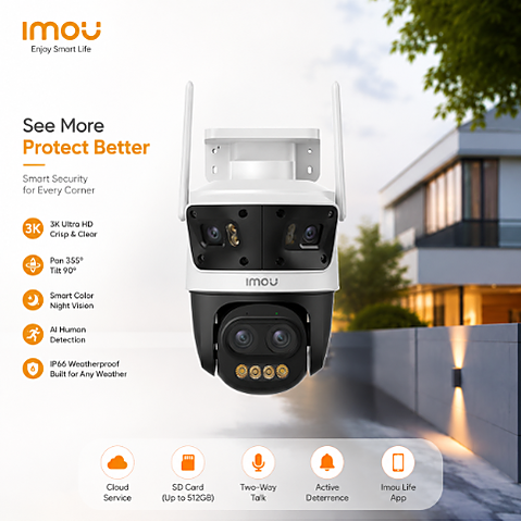 IMOU Cruiser Triple 11MP IPC-S7UP-11M0WED Security Camera