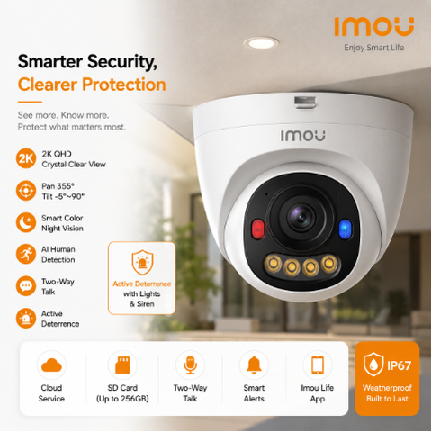 IMOU IPC-PS8D-5V0-0280B-V 5MP Dome  Camera