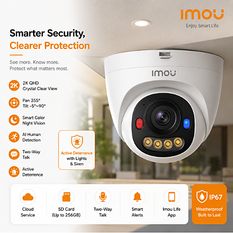 IMOU IPC-PS8E-BT-H-265-5MP-POE-Turret camera