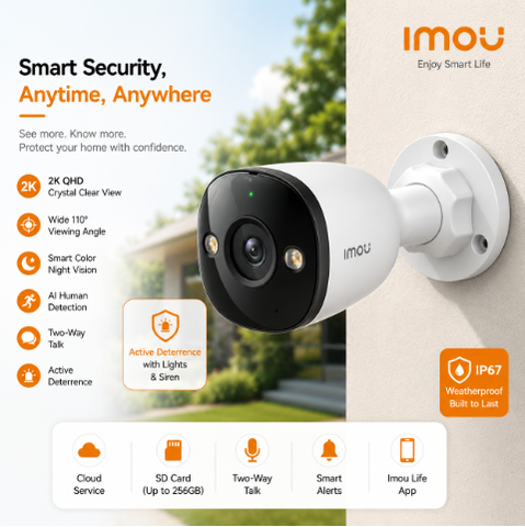 IMOU IPC-PS3DP-5M0-0360B-V 5MP Bullet IP Camera