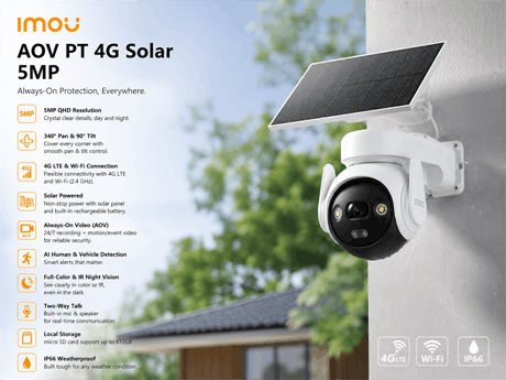 IMOU AOV PT 4G Solar Camera