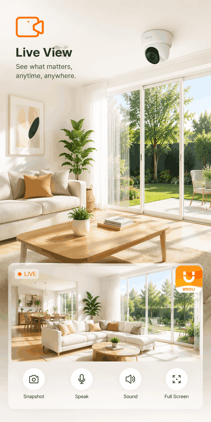 IMOU Life app - Camera list view
